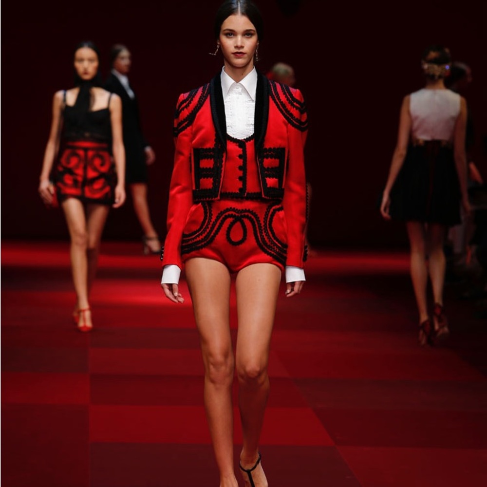 Dolce and Gabbana silk runway bolero jacket from 2015 collection!